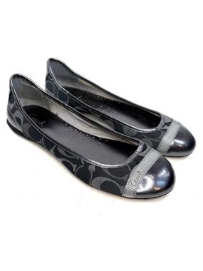 Coach Silver Ballet Flats | 7B